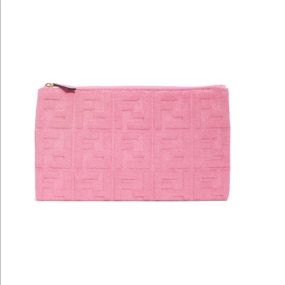 NEW Fendi Medium Tess Clutch Pink